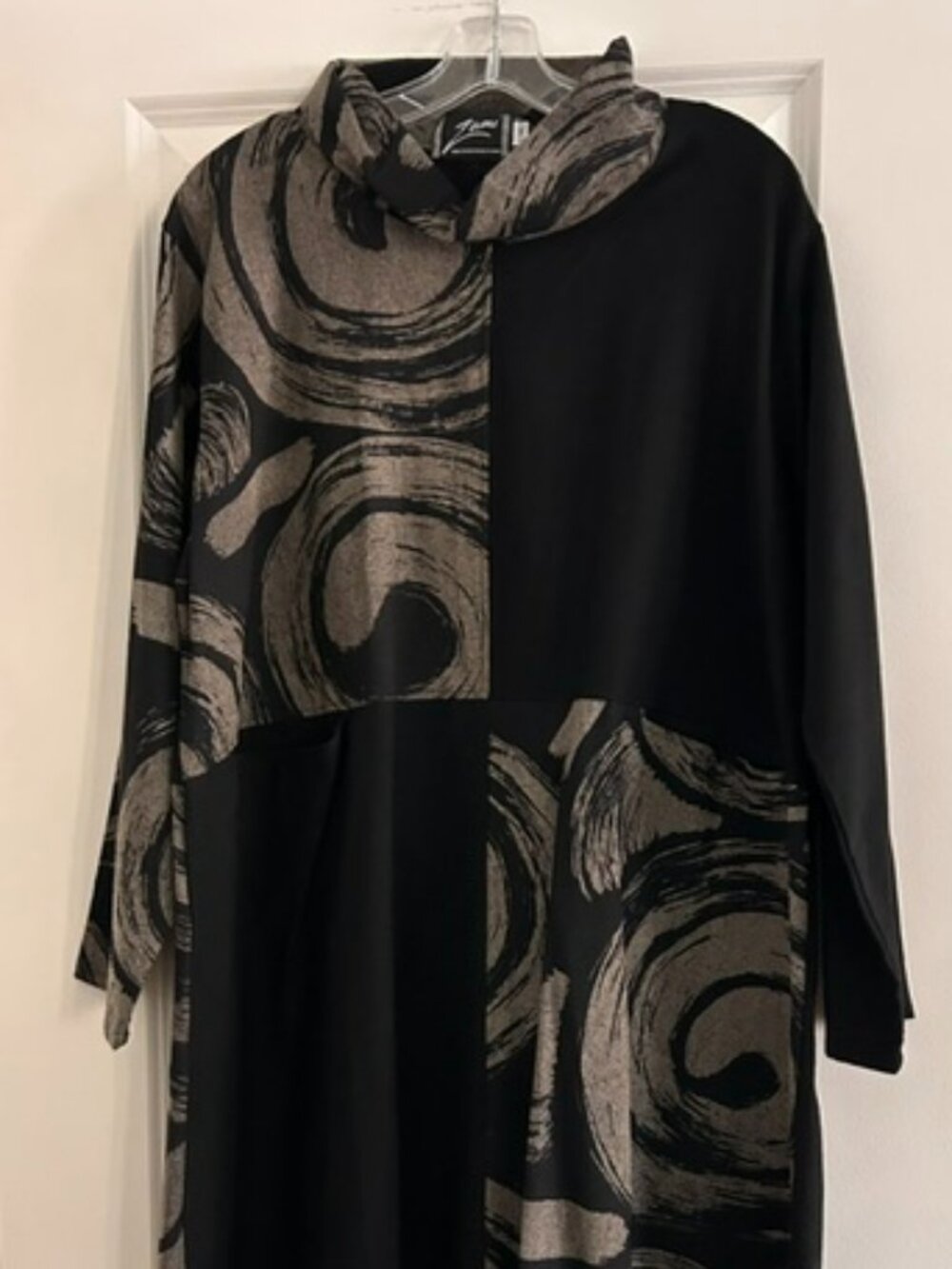 Zumi Women's Cowl Neck Tunic Dress, Size L/XL